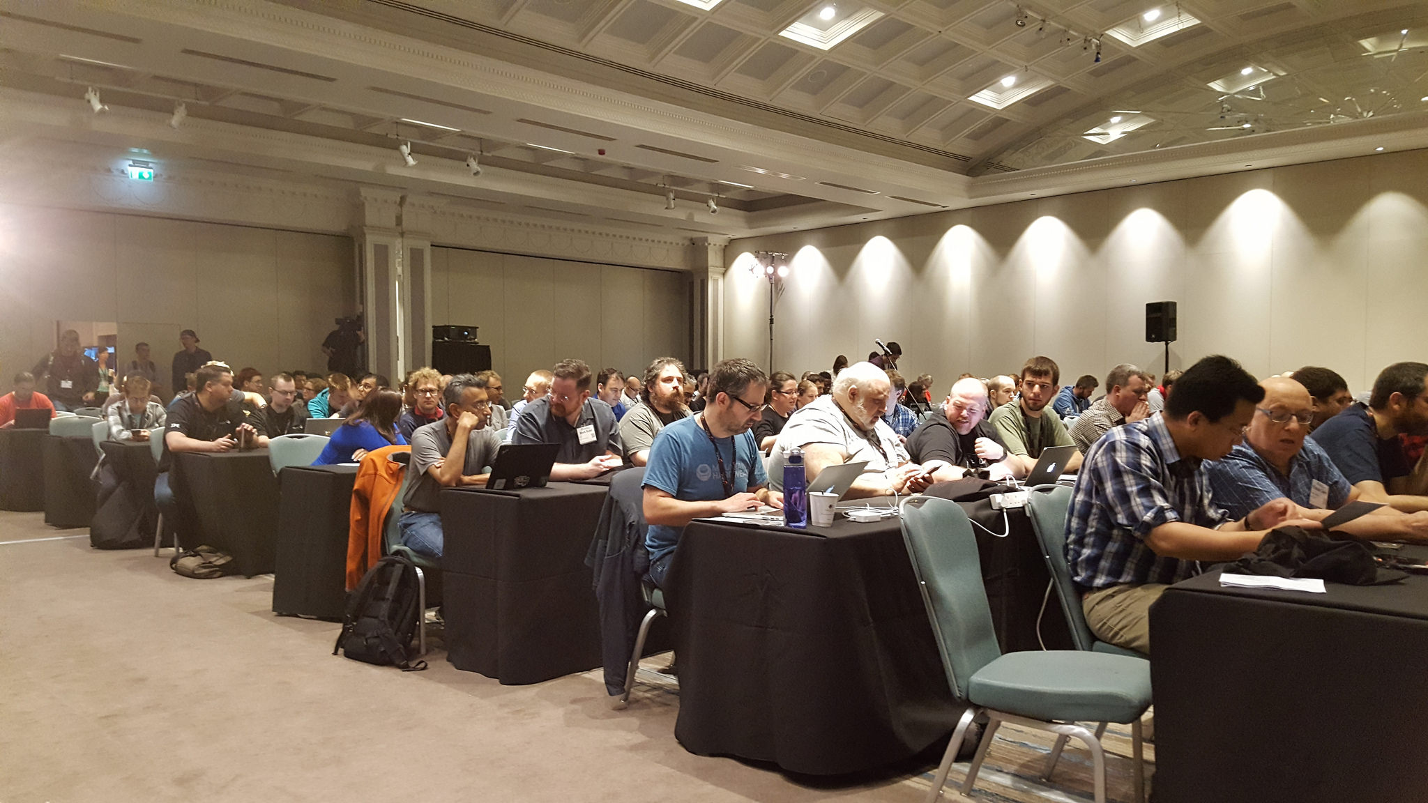 Attendees at SRECon